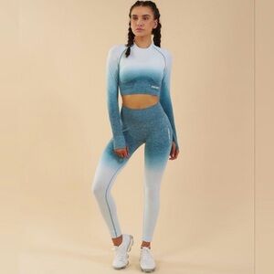 Gymshark  Ombre Seamless Leggings Top Set small